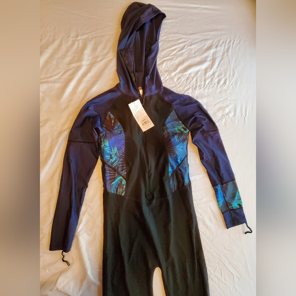 Full Body Swimsuit Rash Guard One Piece Long Swimwear w UV Sun Protection Medium - Picture 8 of 10